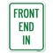 Signmission Front End In Heavy-Gauge Aluminum Rust Proof Parking Sign, 18" x 24", A-1824-23938 A-1824-23938 - alternate 1